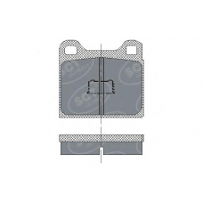 SP 127 SCT Комплект тормозных колодок, дисковый тормоз