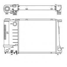 51353 NRF Радиатор, охлаждение двигателя