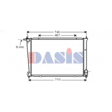 560038N AKS DASIS Радиатор, охлаждение двигателя