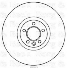 BBD5967S BORG & BECK Тормозной диск