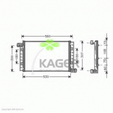 94-5146 KAGER Конденсатор, кондиционер