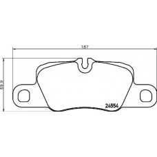 P 65 029 BREMBO Комплект тормозных колодок, дисковый тормоз