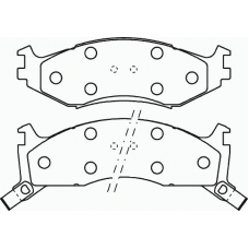 P 11 006 BREMBO Комплект тормозных колодок, дисковый тормоз