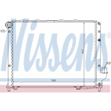 62327 NISSENS Радиатор, охлаждение двигателя