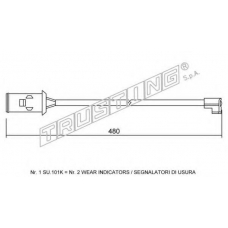SU.101K TRUSTING Сигнализатор, износ тормозных колодок