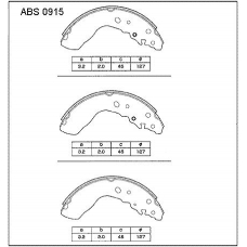 ABS0915 Allied Nippon Колодки барабанные