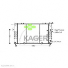31-2346 KAGER Радиатор, охлаждение двигателя