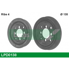LPD0138 TRW Ременный шкив, коленчатый вал