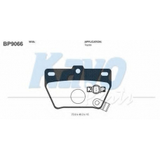 BP-9066 KAVO PARTS Комплект тормозных колодок, дисковый тормоз
