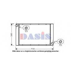 050054N AKS DASIS Радиатор, охлаждение двигателя