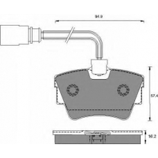AC691181D AC Delco Комплект тормозных колодок, дисковый тормоз