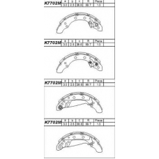 K7702M ASIMCO Комплект тормозных колодок