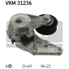 VKM 31236 SKF Натяжной ролик, поликлиновой  ремень