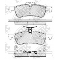 PN1840 NiBK Комплект тормозных колодок, дисковый тормоз