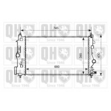 QER2056 QUINTON HAZELL Радиатор, охлаждение двигателя