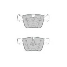 FD7552A NECTO Комплект тормозных колодок, дисковый тормоз