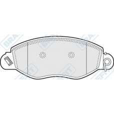 PD3051 APEC Комплект тормозных колодок, дисковый тормоз