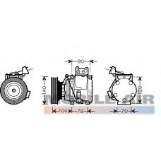 5300K438 VAN WEZEL Компрессор, кондиционер