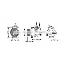 AIK314 AVA Компрессор, кондиционер