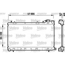 732410 VALEO Радиатор, охлаждение двигателя