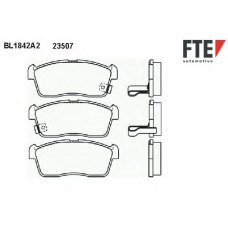 BL1842A2 FTE Комплект тормозных колодок, дисковый тормоз