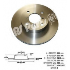 IBT-1891 IPS Parts Тормозной диск