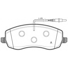 BPA1393.02 OPEN PARTS Комплект тормозных колодок, дисковый тормоз