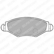 LP1699 DELPHI Комплект тормозных колодок, дисковый тормоз