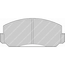 FDB152 FERODO Комплект тормозных колодок, дисковый тормоз