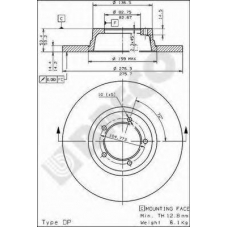 BS 7327 BRECO Тормозной диск