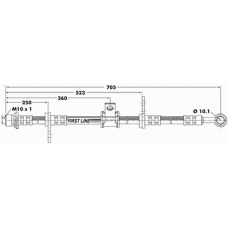 FBH6621 FIRST LINE Тормозной шланг