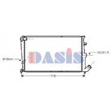 060750N AKS DASIS Радиатор, охлаждение двигателя