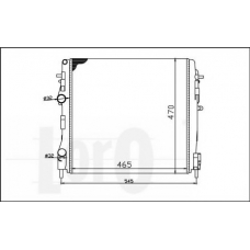 042-017-0028 LORO Радиатор, охлаждение двигателя