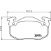 MDK0104 MINTEX Комплект тормозов, дисковый тормозной механизм