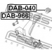 DAB-040 FEBEST Подвеска, рычаг независимой подвески колеса