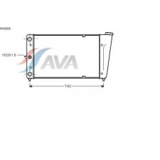 VW2020 AVA Радиатор, охлаждение двигателя
