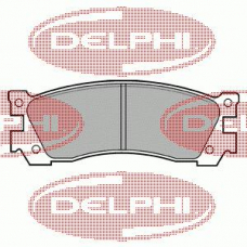 LP632 DELPHI Комплект тормозных колодок, дисковый тормоз