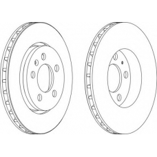 DDF1154-1 FERODO Тормозной диск