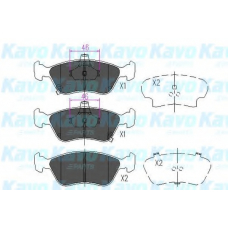 KBP-9006 KAVO PARTS Комплект тормозных колодок, дисковый тормоз
