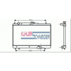 0210201 KUHLER SCHNEIDER Радиатор, охлаждение двигател