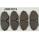 J3601074 NIPPARTS Комплект тормозных колодок, дисковый тормоз