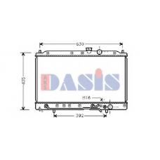 140110N AKS DASIS Радиатор, охлаждение двигателя