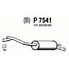 P7541 FENNO Глушитель выхлопных газов конечный