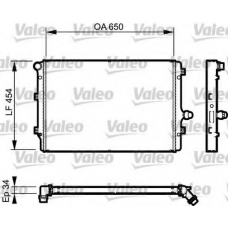 735087 VALEO Радиатор, охлаждение двигателя