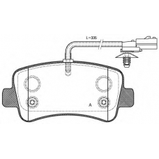 BPA1439.01 OPEN PARTS Комплект тормозных колодок, дисковый тормоз