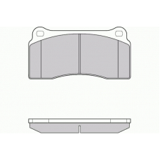 12-1153 E.T.F. Комплект тормозных колодок, дисковый тормоз