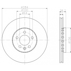 MDC1067 MINTEX Тормозной диск