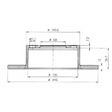 BDC3929 QH Benelux Тормозной диск