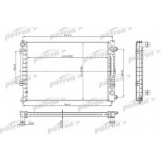 PRS3010 PATRON Радиатор, охлаждение двигателя