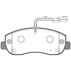 BPA1449.01 OPEN PARTS Комплект тормозных колодок, дисковый тормоз